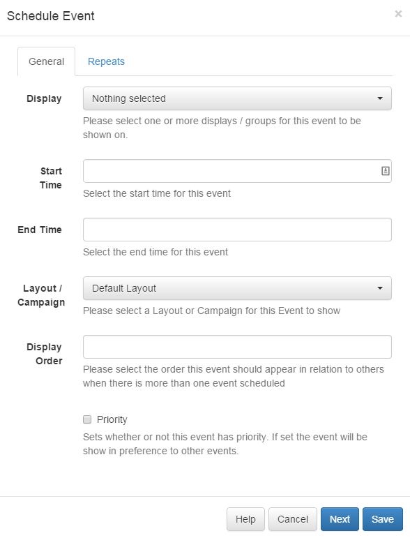 Scheduling Form