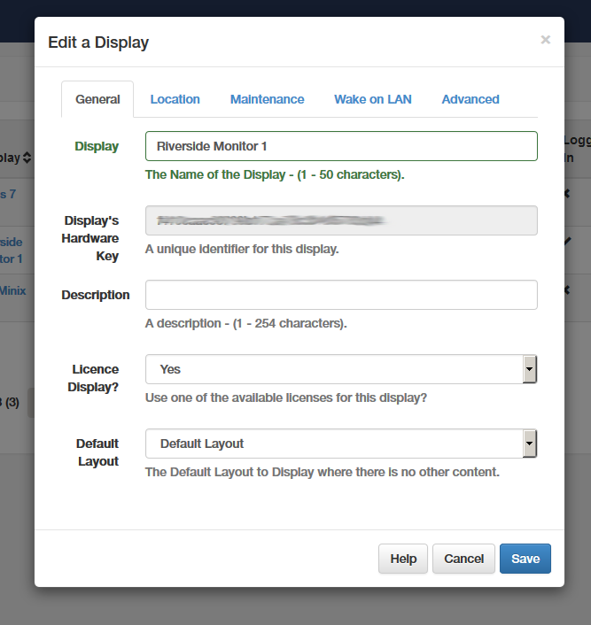 Editing your display