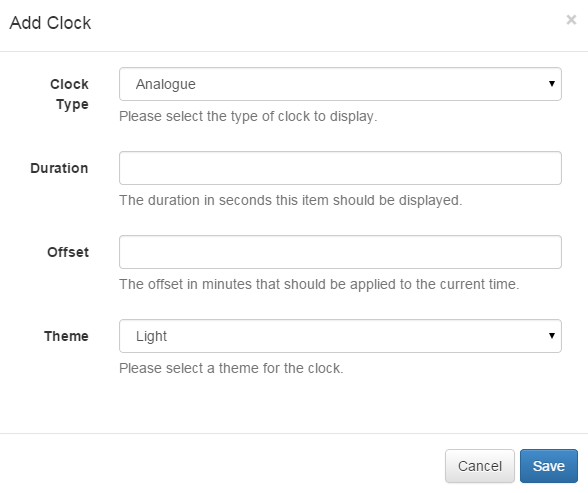 Analogue Clock