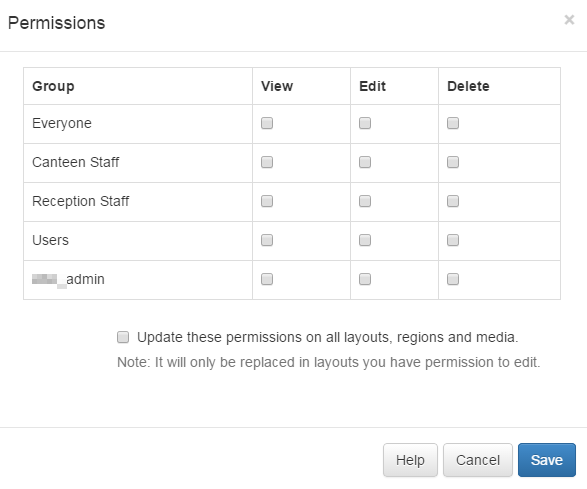 Permissions Form